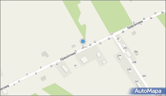 Jastkowice, Spacerowa, 17, mapa Jastkowice