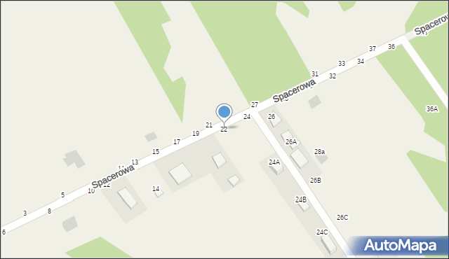 Jastkowice, Spacerowa, 22, mapa Jastkowice