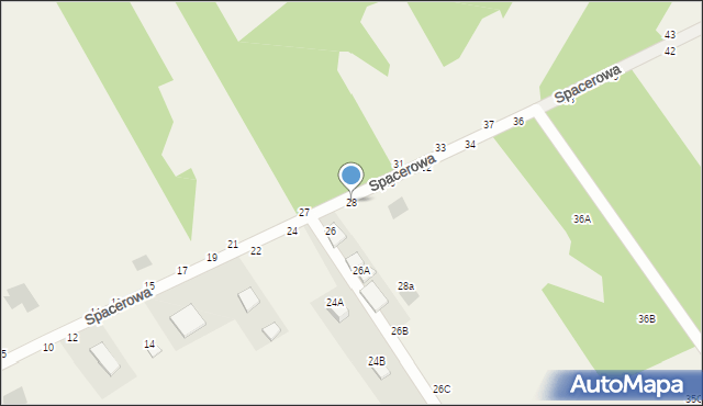 Jastkowice, Spacerowa, 28, mapa Jastkowice