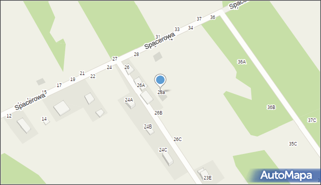 Jastkowice, Spacerowa, 28a, mapa Jastkowice