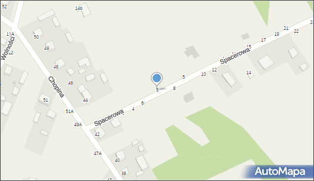 Jastkowice, Spacerowa, 3, mapa Jastkowice