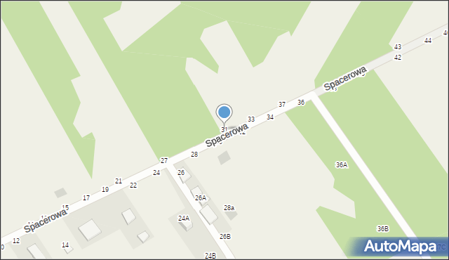 Jastkowice, Spacerowa, 31, mapa Jastkowice