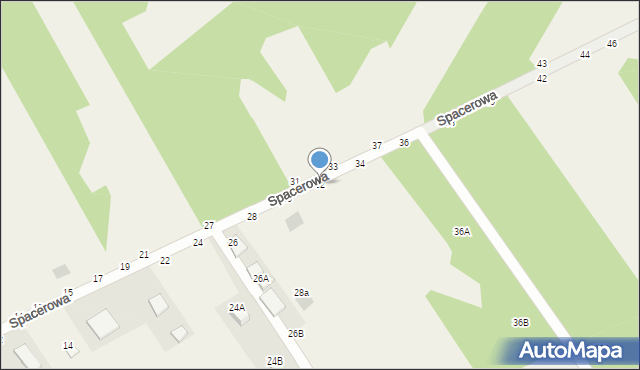 Jastkowice, Spacerowa, 32, mapa Jastkowice