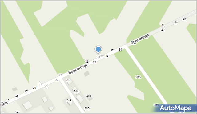 Jastkowice, Spacerowa, 33, mapa Jastkowice