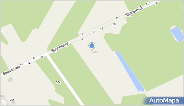 Jastkowice, Spacerowa, 44a, mapa Jastkowice