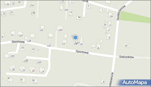 Jastrzębie-Zdrój, Sportowa, 13B, mapa Jastrzębie-Zdrój