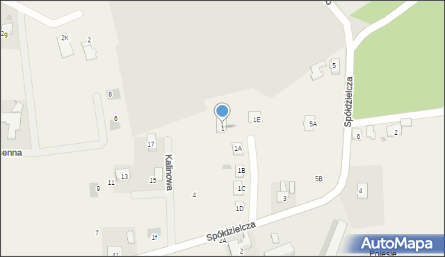 Jawiszowice, Spółdzielcza, 1, mapa Jawiszowice