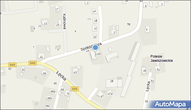 Jawiszowice, Spółdzielcza, 2, mapa Jawiszowice