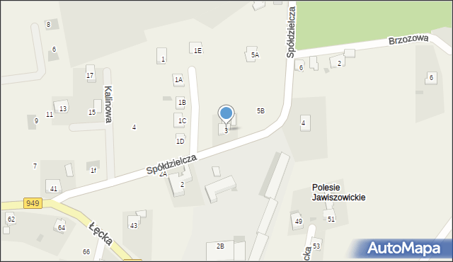 Jawiszowice, Spółdzielcza, 3, mapa Jawiszowice