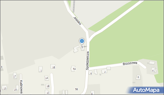 Jawiszowice, Spółdzielcza, 5, mapa Jawiszowice