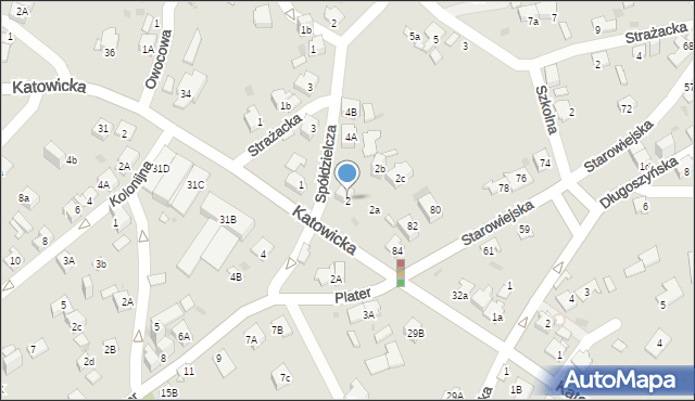 Jaworzno, Spółdzielcza, 2, mapa Jaworzno