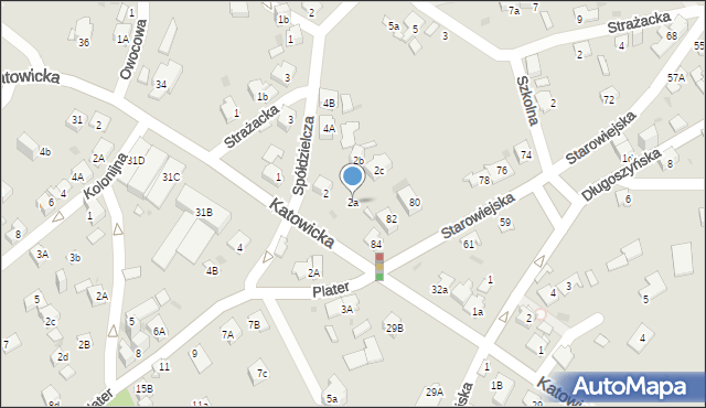 Jaworzno, Spółdzielcza, 2a, mapa Jaworzno