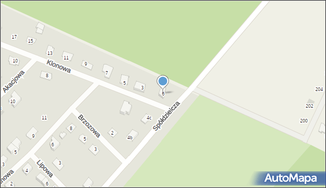 Jaworzyna Śląska, Spółdzielcza, 6, mapa Jaworzyna Śląska