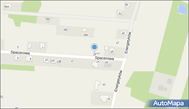 Jedlińsk, Spacerowa, 13, mapa Jedlińsk