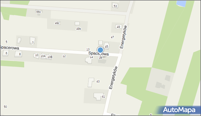 Jedlińsk, Spacerowa, 16, mapa Jedlińsk