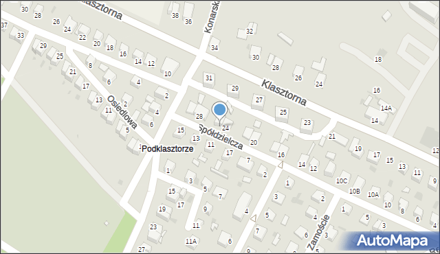 Jędrzejów, Spółdzielcza, 26, mapa Jędrzejów