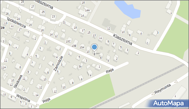 Jędrzejów, Spółdzielcza, 8, mapa Jędrzejów