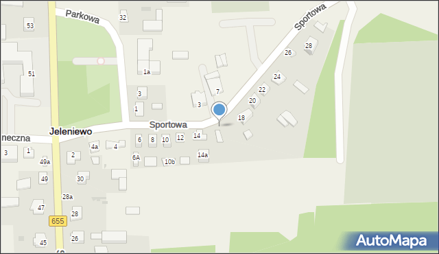 Jeleniewo, Sportowa, 16, mapa Jeleniewo