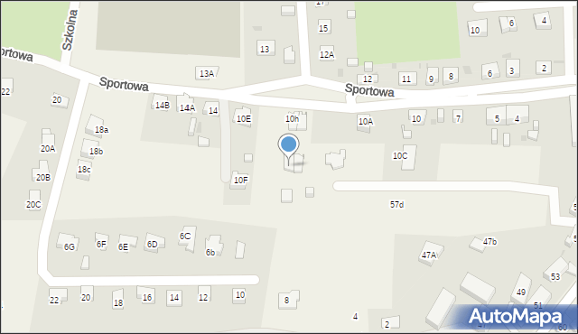 Jeżów Sudecki, Sportowa, 10j, mapa Jeżów Sudecki