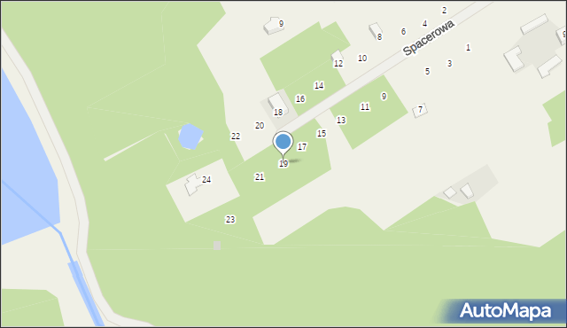 Joachimów-Mogiły, Spacerowa, 19, mapa Joachimów-Mogiły