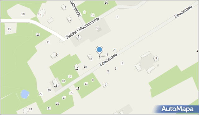 Joachimów-Mogiły, Spacerowa, 6, mapa Joachimów-Mogiły