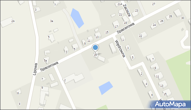 Jonkowo, Spacerowa, 10, mapa Jonkowo