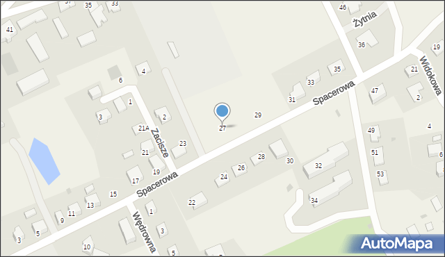 Jonkowo, Spacerowa, 27, mapa Jonkowo