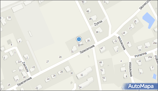 Jonkowo, Spacerowa, 33, mapa Jonkowo