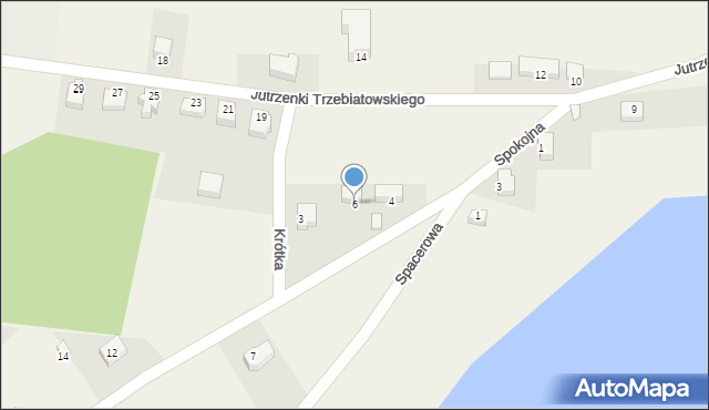 Kalisz, Spokojna, 6, mapa Kalisza