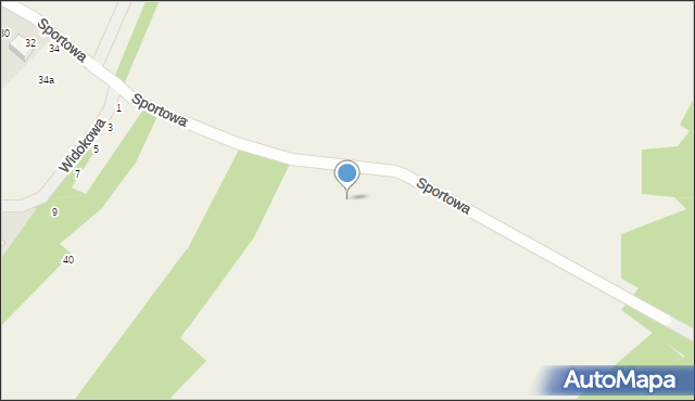 Kamień, Sportowa, 64, mapa Kamień