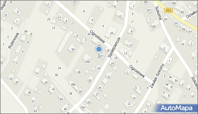 Kamieniec Wrocławski, Spółdzielcza, 22, mapa Kamieniec Wrocławski