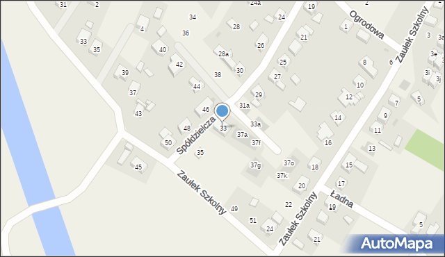 Kamieniec Wrocławski, Spółdzielcza, 33, mapa Kamieniec Wrocławski