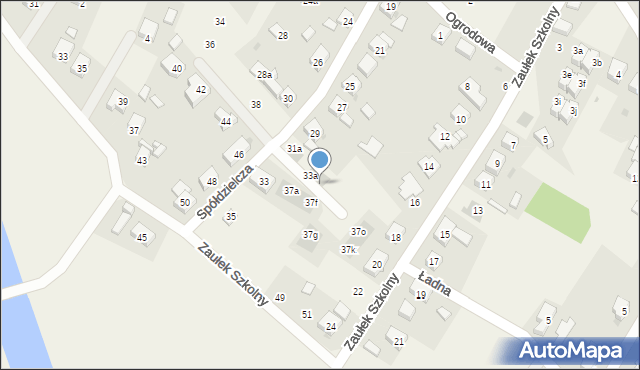 Kamieniec Wrocławski, Spółdzielcza, 33d, mapa Kamieniec Wrocławski