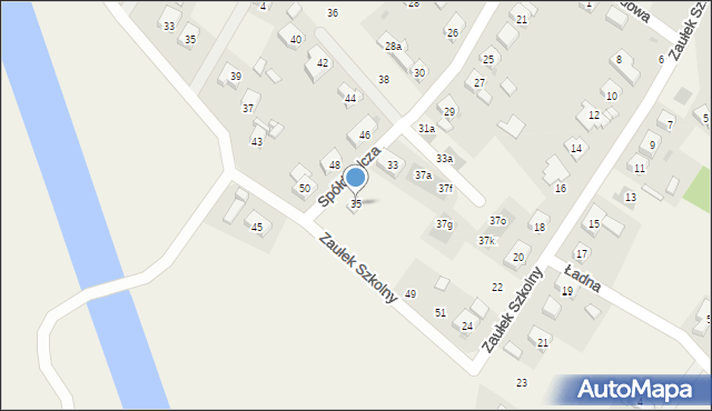 Kamieniec Wrocławski, Spółdzielcza, 35, mapa Kamieniec Wrocławski