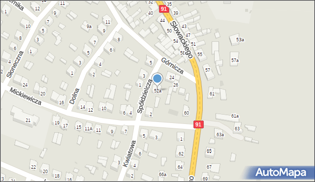 Kamieńsk, Spółdzielcza, 2, mapa Kamieńsk