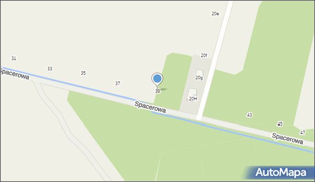 Kamionka, Spacerowa, 39, mapa Kamionka