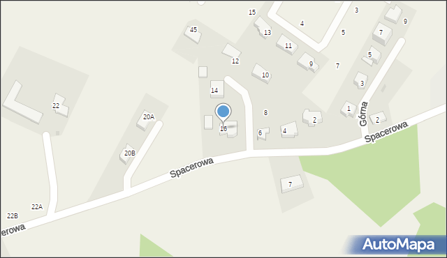 Karczemki, Spacerowa, 16, mapa Karczemki