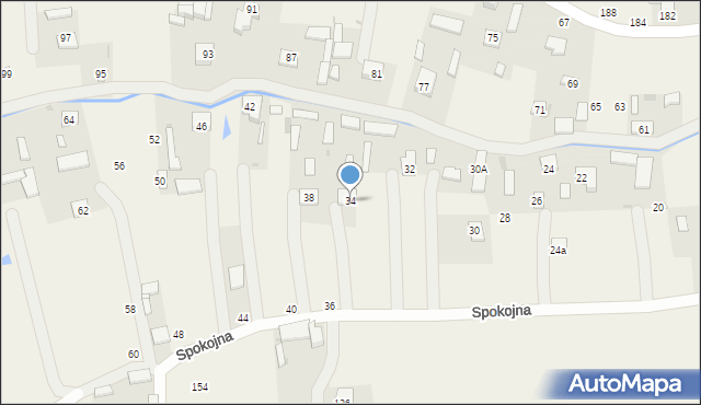 Karczmiska Pierwsze, Spokojna, 34, mapa Karczmiska Pierwsze