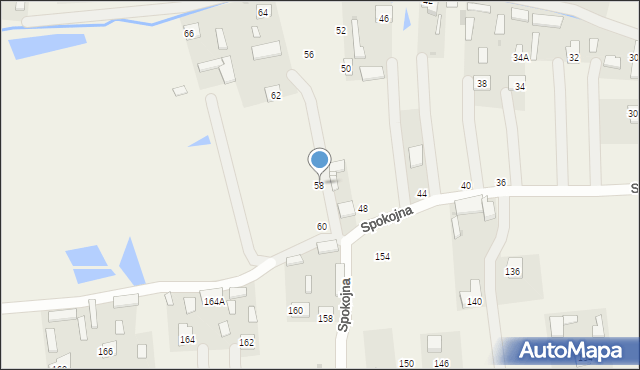Karczmiska Pierwsze, Spokojna, 58, mapa Karczmiska Pierwsze