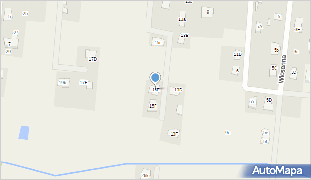 Kąty, Spacerowa, 15E, mapa Kąty