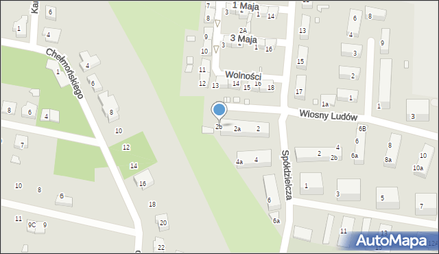 Kępno, Spółdzielcza, 2b, mapa Kępno