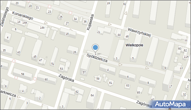 Kielce, Spółdzielcza, 1, mapa Kielc