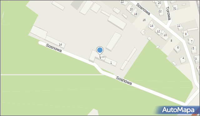 Kiełczewo, Spółdzielcza, 3, mapa Kiełczewo