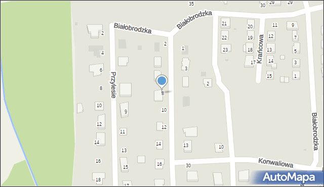 Kleczew, Spacerowa, 8, mapa Kleczew