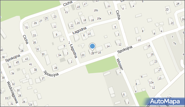 Klepacze, Spokojna, 18, mapa Klepacze