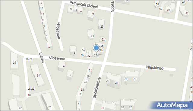 Kłodzko, Spółdzielcza, 21a, mapa Kłodzka