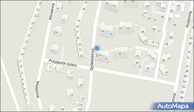 Kłodzko, Spółdzielcza, 32, mapa Kłodzka
