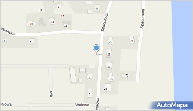 Knybawa, Spacerowa, 8, mapa Knybawa