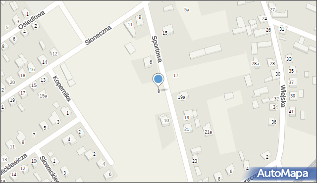 Kochanowice, Sportowa, 8, mapa Kochanowice