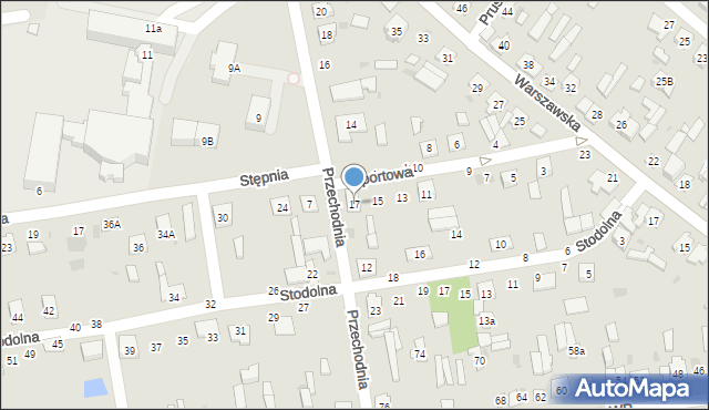 Kock, Sportowa, 17, mapa Kock